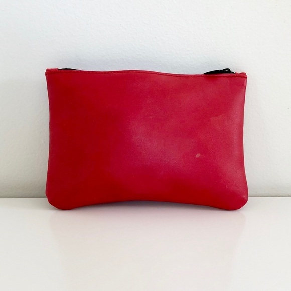 Ipsy Red Flower Mask Image Makeup Cosmetic Bag - Picture 4 of 8